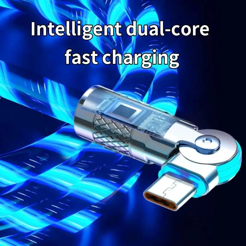 Avtoit | Illuminated 540° Redatable data cable – High quality & fast charging