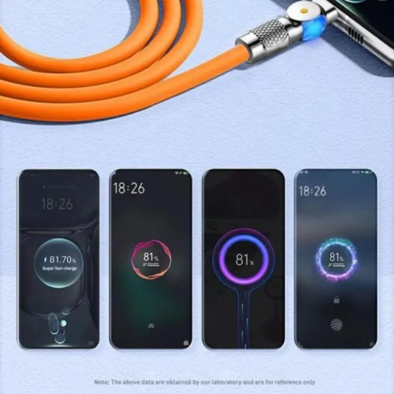 Avtoit | Illuminated 540° Redatable data cable – High quality & fast charging