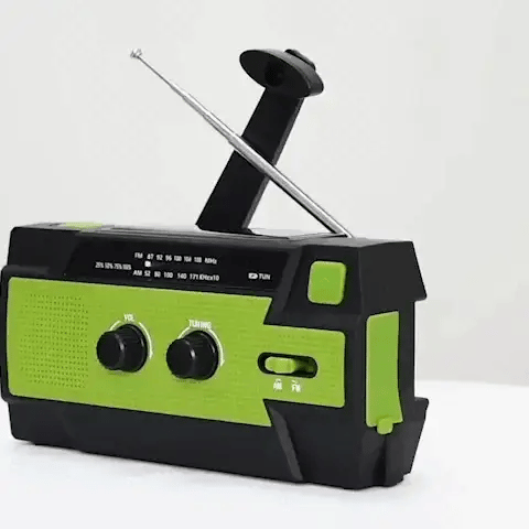 Avtoit | All-In-One Emergency Radio | 4000mAh Battery, Solar & Hand Crank Charging for Outdoor Adventures and Emergency Preparedness