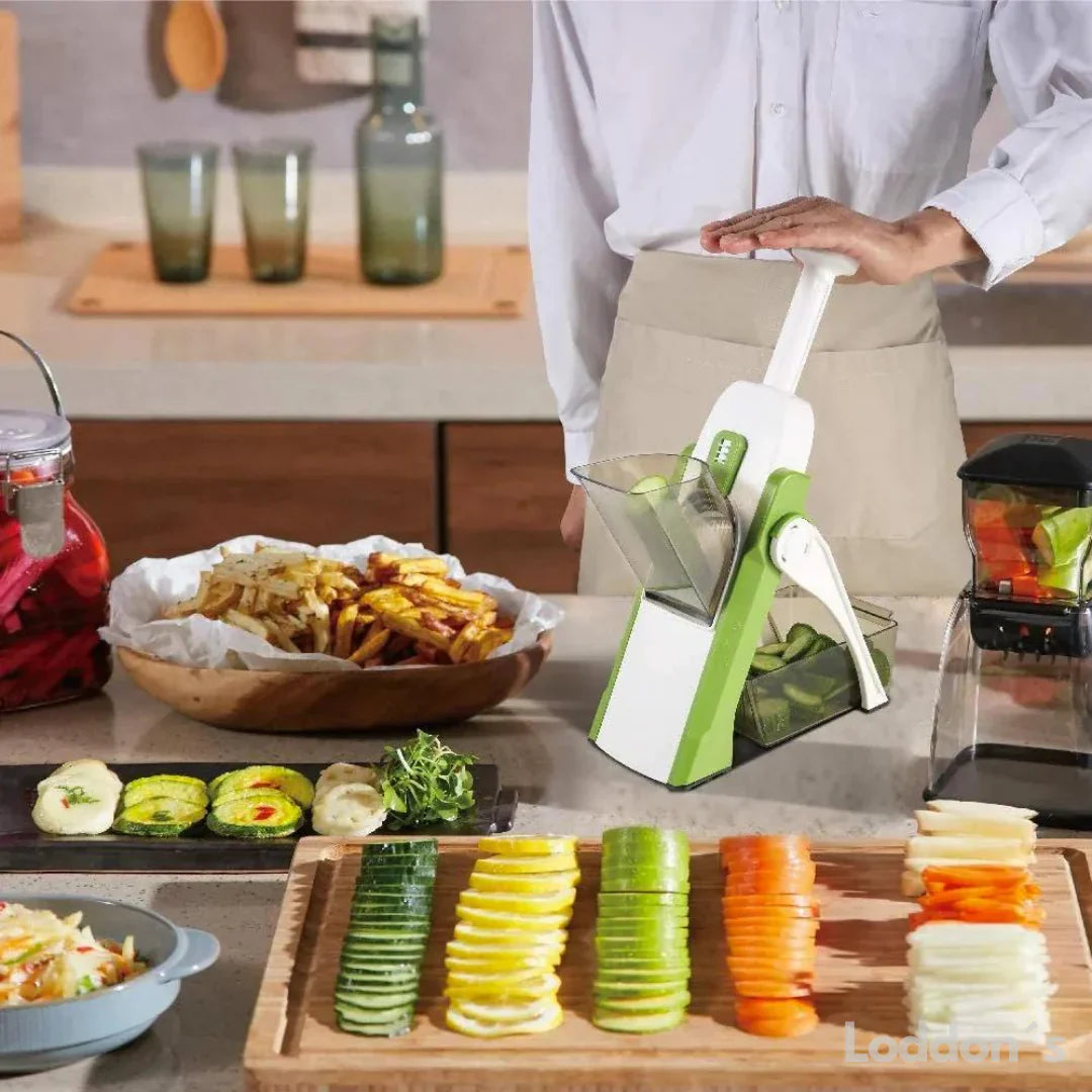 Avtoit | Adjustable multifunctional vegetable cutter – Professional kitchen grater with collecting container