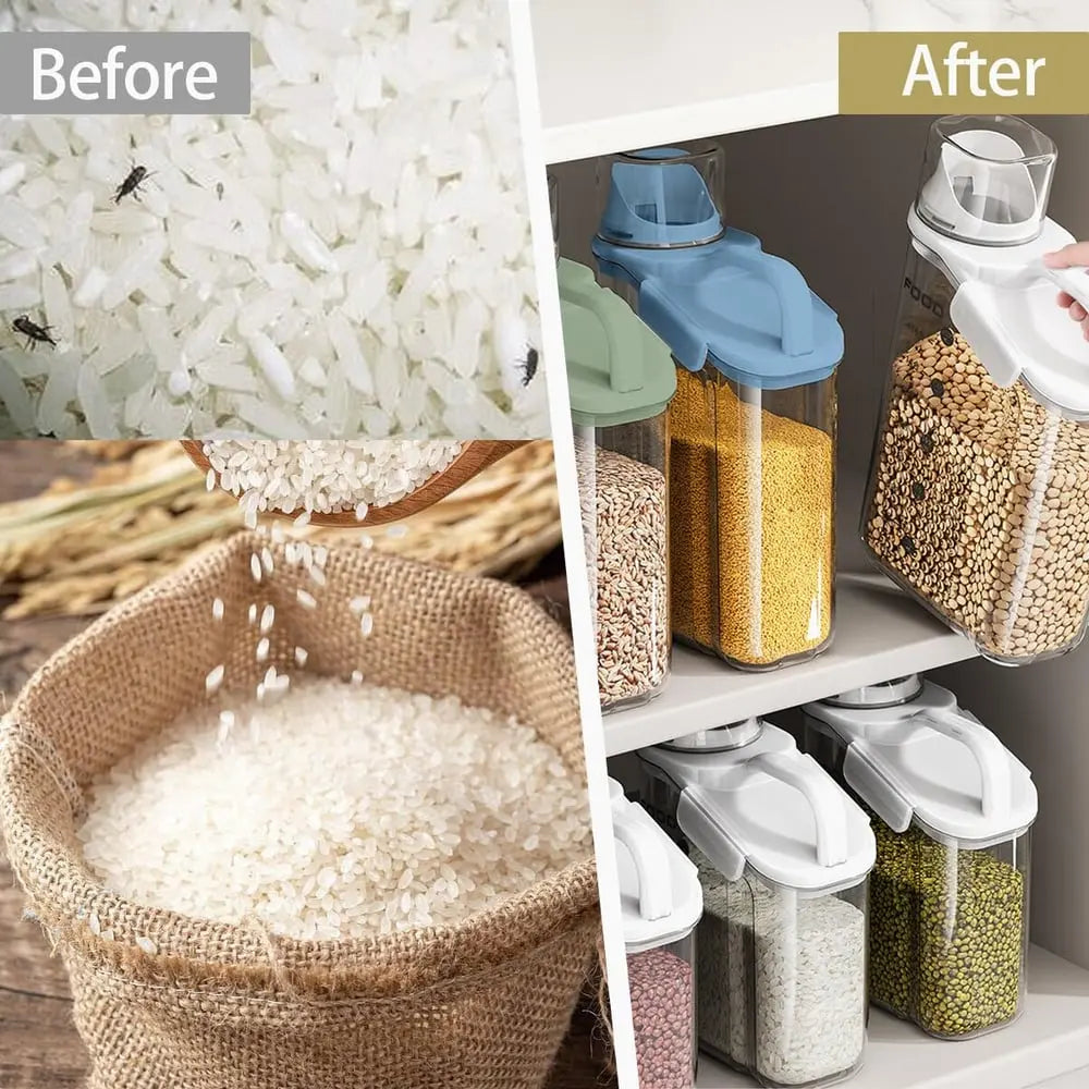 Avtoit | Airtight storage container with measuring cup – fresh & tidy