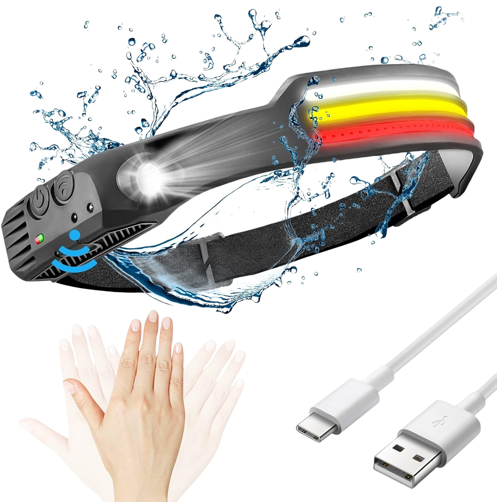 Avtoit | LED Headlamp X3 – Waterproof & Rechargeable Head Torch for Running, Hiking & Outdoor Adventures
