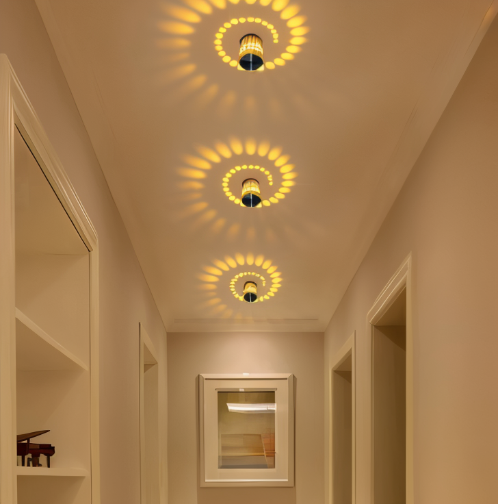 Avtoit | LuminBlast LED Wall Light – Colourful Spiral Cylinder Wall Lamp for Modern Indoor Lighting