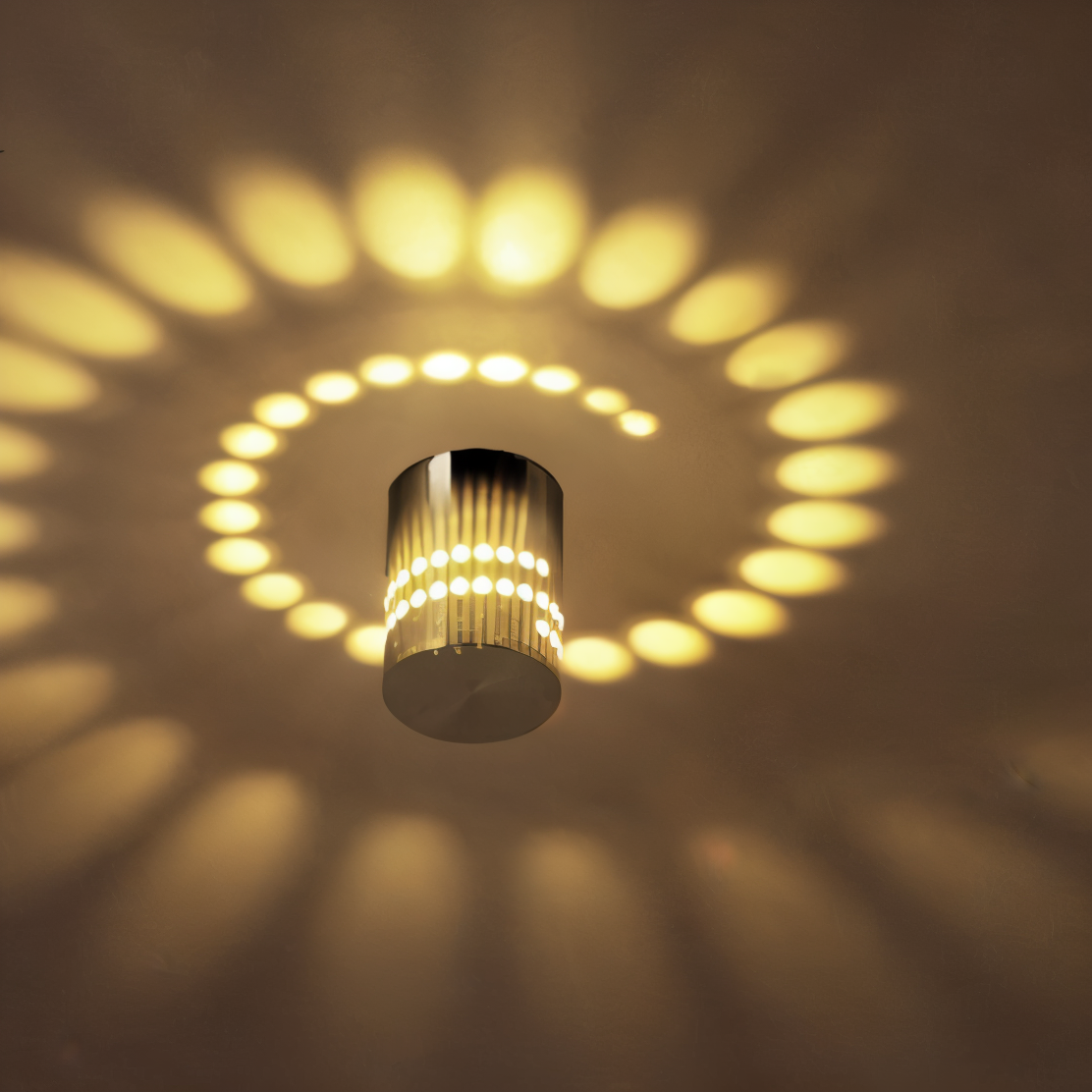 Avtoit | LuminBlast LED Wall Light – Colourful Spiral Cylinder Wall Lamp for Modern Indoor Lighting