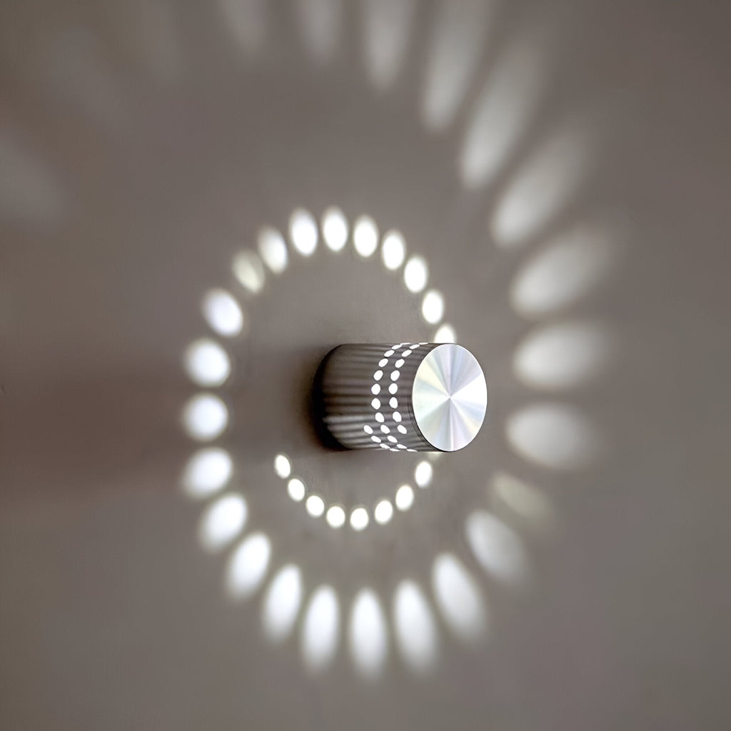 Avtoit | LuminBlast LED Wall Light – Colourful Spiral Cylinder Wall Lamp for Modern Indoor Lighting