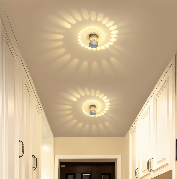 Avtoit | LuminBlast LED Wall Light – Colourful Spiral Cylinder Wall Lamp for Modern Indoor Lighting