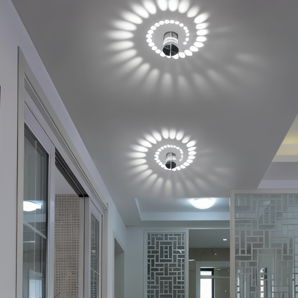 Avtoit | LuminBlast LED Wall Light – Colourful Spiral Cylinder Wall Lamp for Modern Indoor Lighting