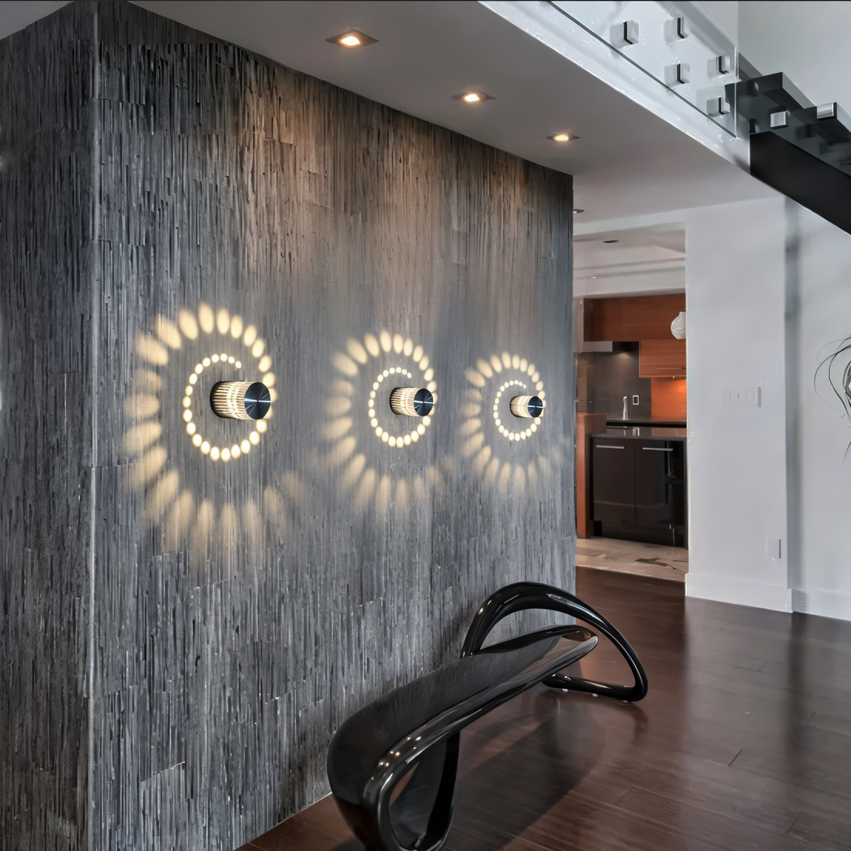 Avtoit | LuminBlast LED Wall Light – Colourful Spiral Cylinder Wall Lamp for Modern Indoor Lighting