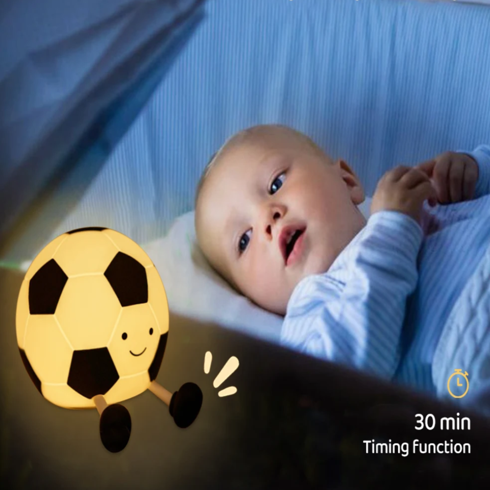 Avtoit | LumoKick – Rechargeable Silicone Football Night Light with 3 Brightness Levels