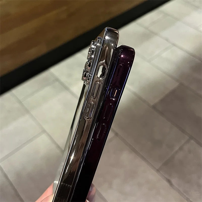 Avtoit | Plating Clear Soft Magnetic Case for iPhone