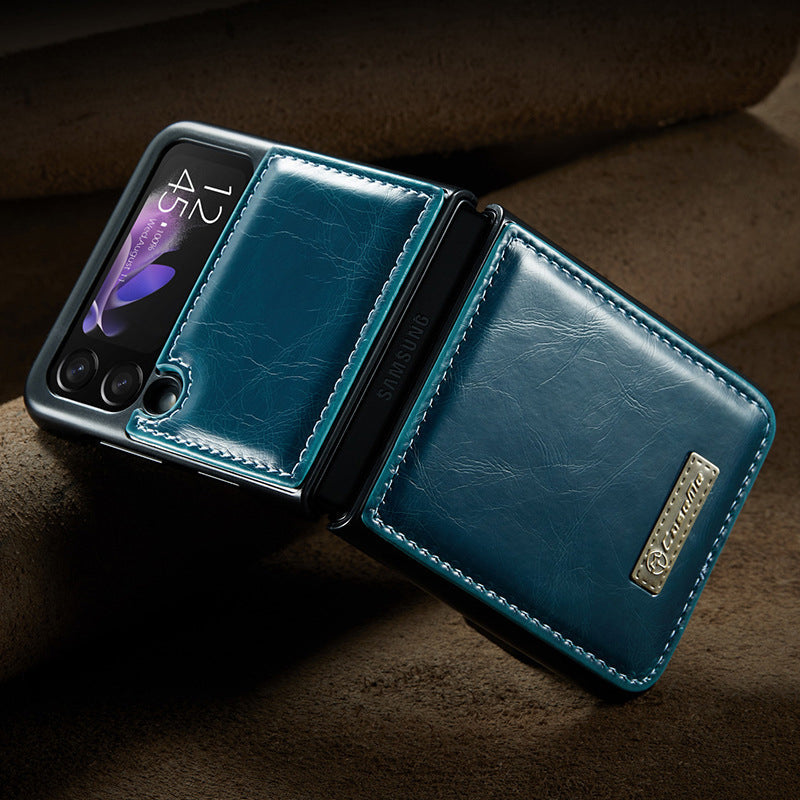 Avtoit | Luxurious Genuine Leather Flip Case for Samsung Z Flip3 5G