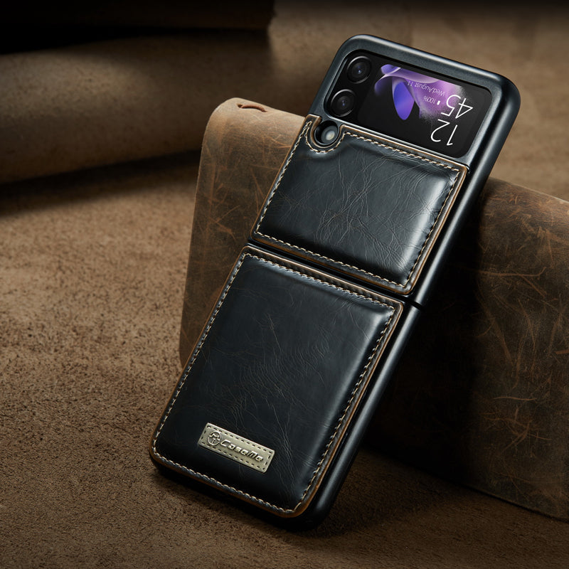Avtoit | Luxurious Genuine Leather Flip Case for Samsung Z Flip3 5G