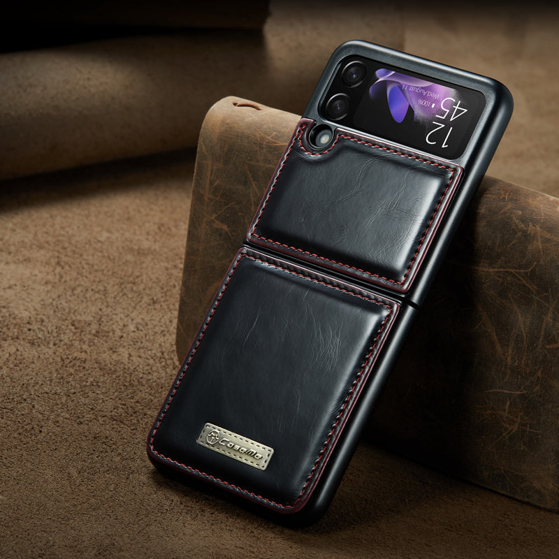 Avtoit | Luxurious Genuine Leather Flip Case for Samsung Z Flip3 5G