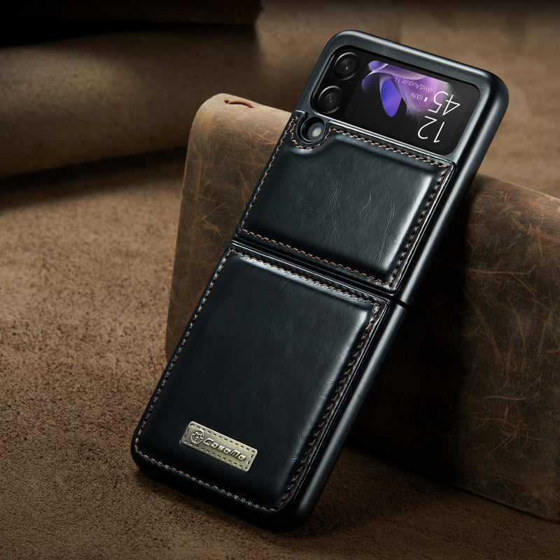 Avtoit | Luxurious Genuine Leather Flip Case for Samsung Z Flip3 5G