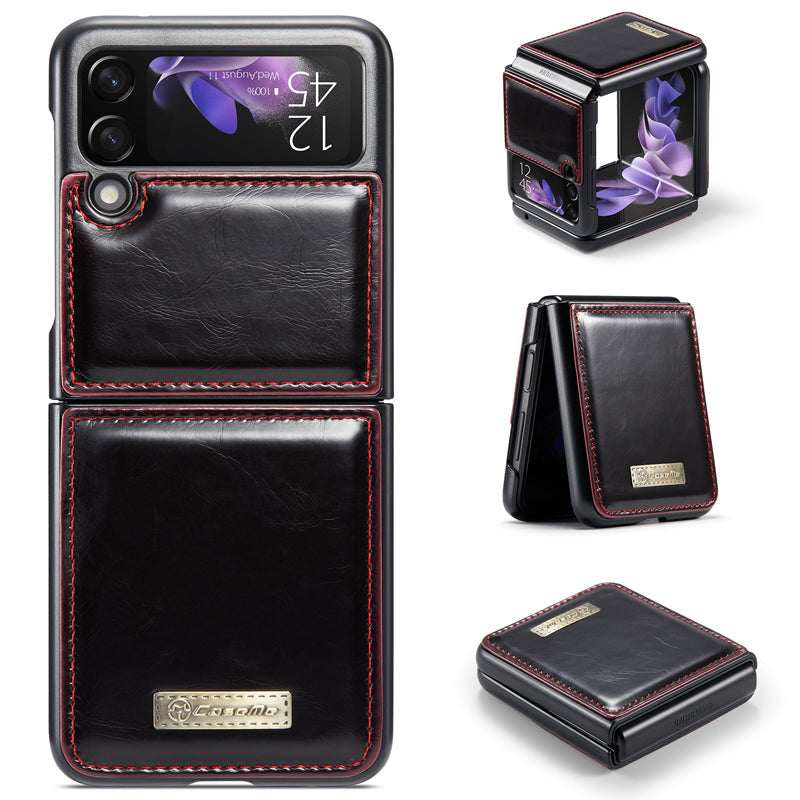Avtoit | Luxurious Genuine Leather Flip Case for Samsung Z Flip3 5G