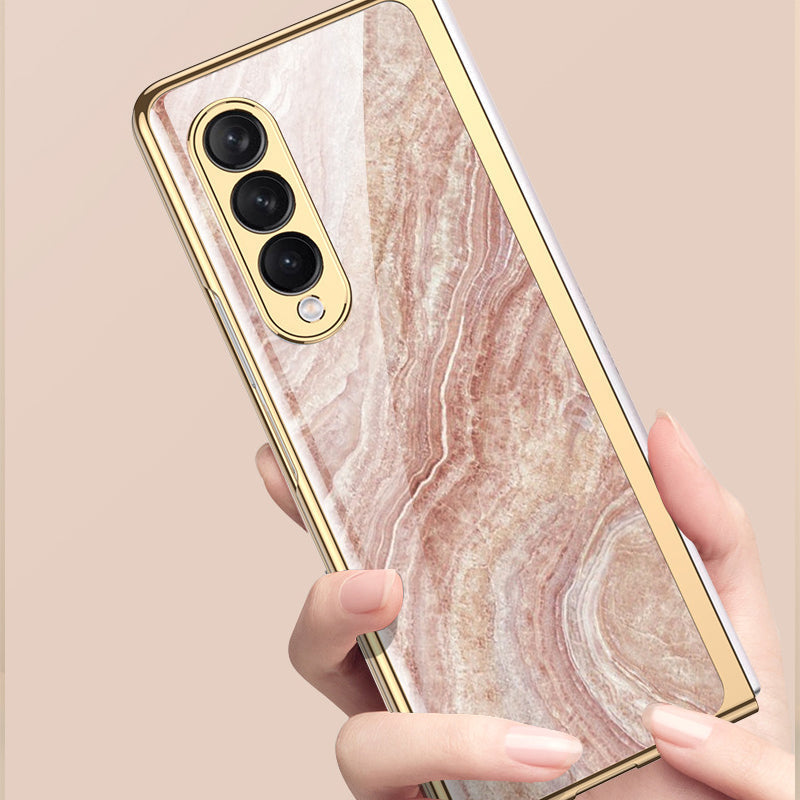 Avtoit | Luxurious Coating Tempered Glass Case for Samsung Galaxy Z Fold 3 5G