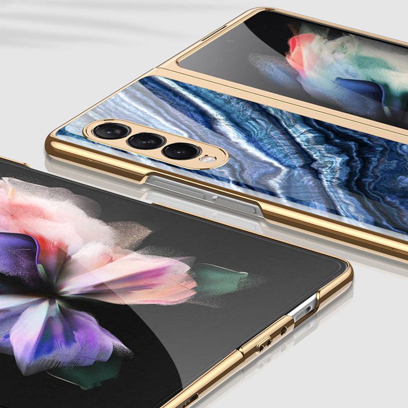 Avtoit | Luxurious Coating Tempered Glass Case for Samsung Galaxy Z Fold 3 5G