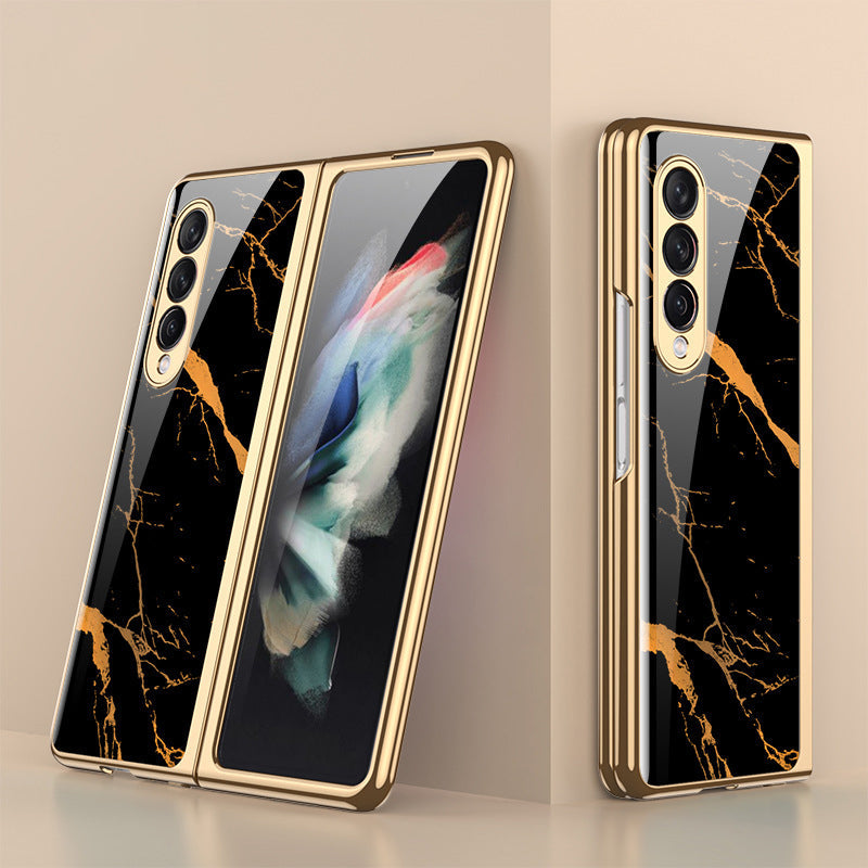 Avtoit | Luxurious Coating Tempered Glass Case for Samsung Galaxy Z Fold 3 5G