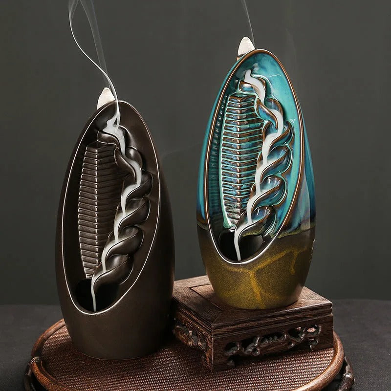 Avtoit | Luxury Ceramic Waterfall Incense Holder | Aromatherapy