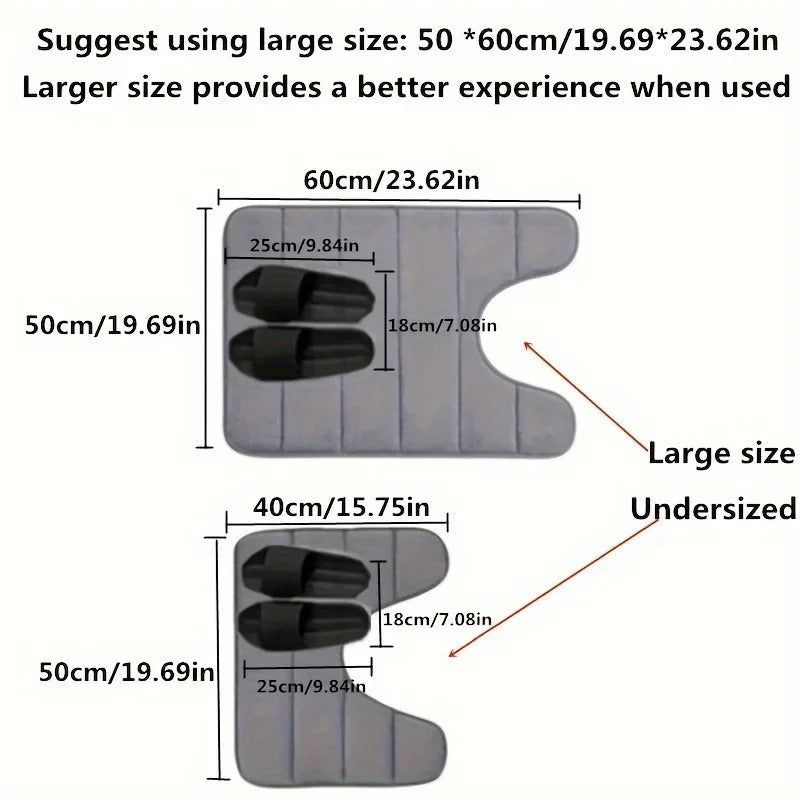 Avtoit | Luxury U-shaped Bath Mat | Memory Foam Bath Mat