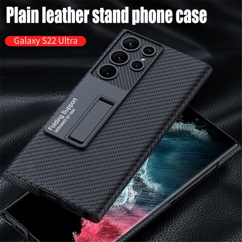 Avtoit | Luxurious, ultra-thin leather phone case, shockproof, for Samsung Galaxy 23