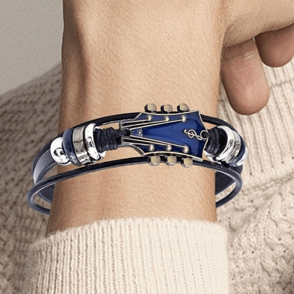 Avtoit | Music-inspired leather bracelet