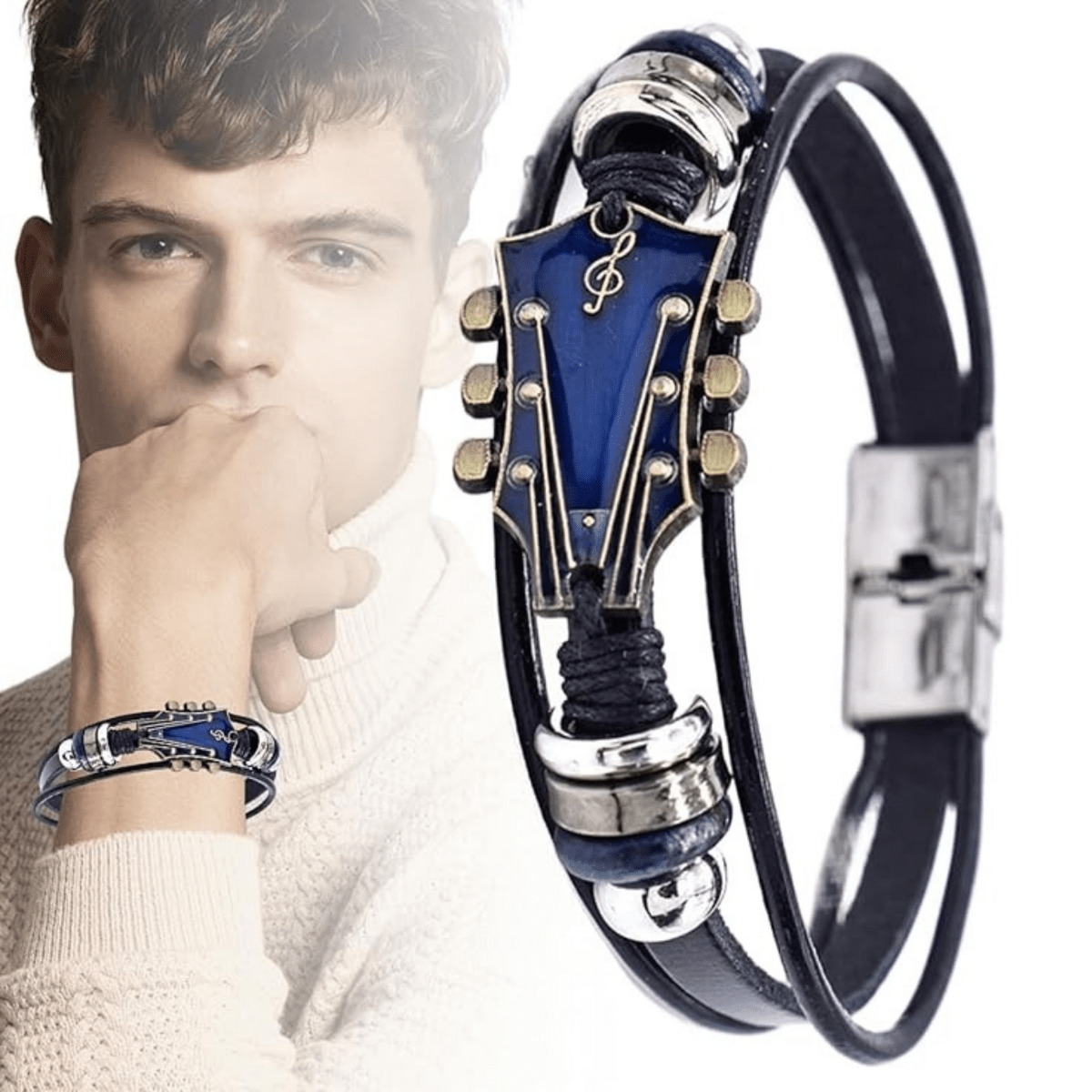 Avtoit | Music-inspired leather bracelet