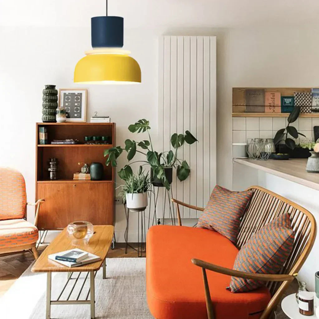 Avtoit | Nordic Color Block Pendant Light Fixture - Modern Hanging Lamp for Kitchen & Dining Room