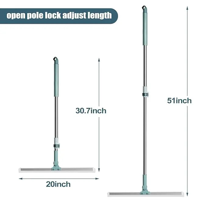 Avtoit | Magical Floor Mop – 2-in-1 Silicone Broom with 180° Redatable Head