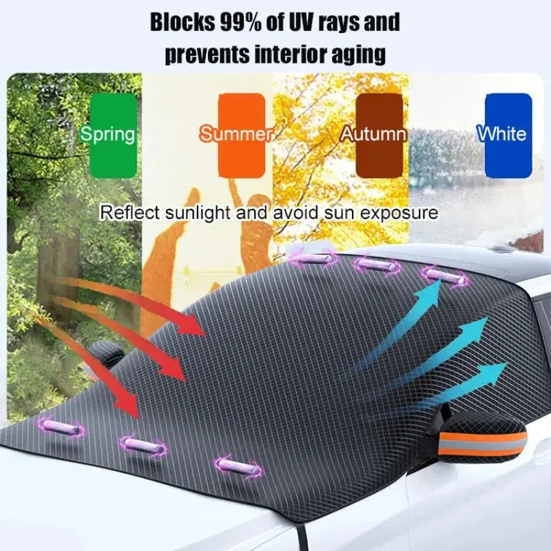 Avtoit | Magnetic Car Snow Cover – Year-Round PRedection, Easy to Install