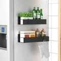 Magnetic Spice Storage Shelf for Refrigerator or Metal Surfaces, No Assembly