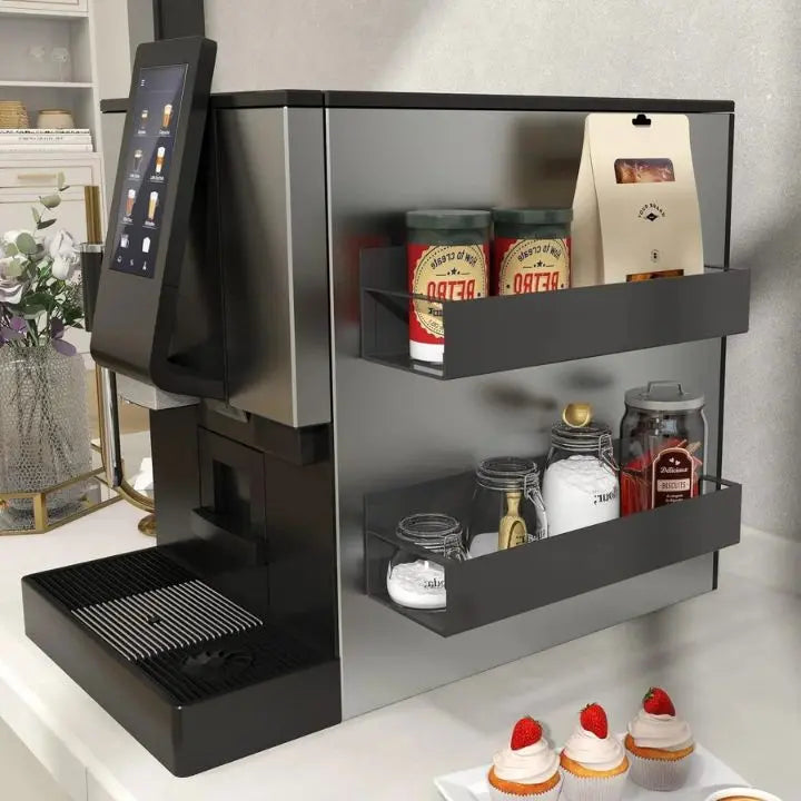 Magnetic Spice Storage Shelf for Refrigerator or Metal Surfaces, No Assembly