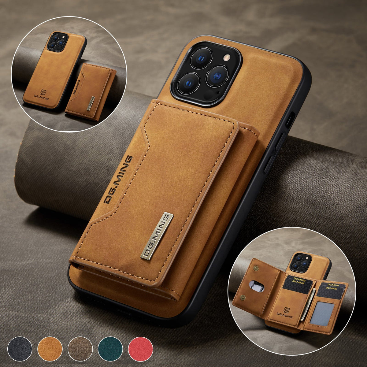 Avtoit | 2 in 1 detachable leather wallet case for iPhone