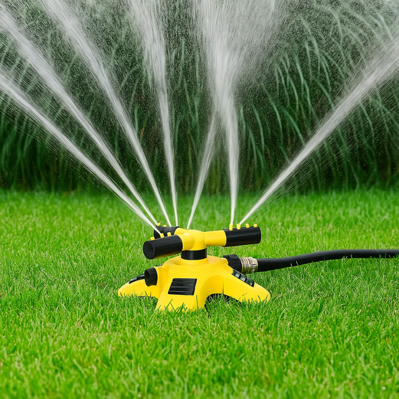 Avtoit | 360° Rotating Lawn Sprinkler | Stable, Multi-Angle Nozzles for Even Coverage in Large Gardens