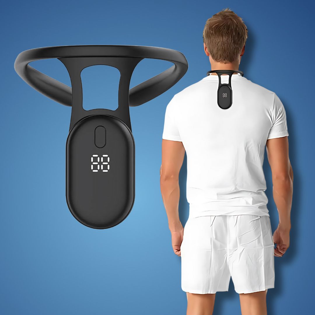 Avtoit | Cervical Spine Traction Neck Support for Posture Correction | Adjustable Neck and Back Posture Corrector | Spine Alignment and Relief | Real Time feedback