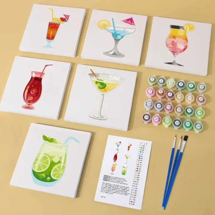 Avtoit | Paint by Numbers Mini Set – 6 Designs for Creative Relaxation