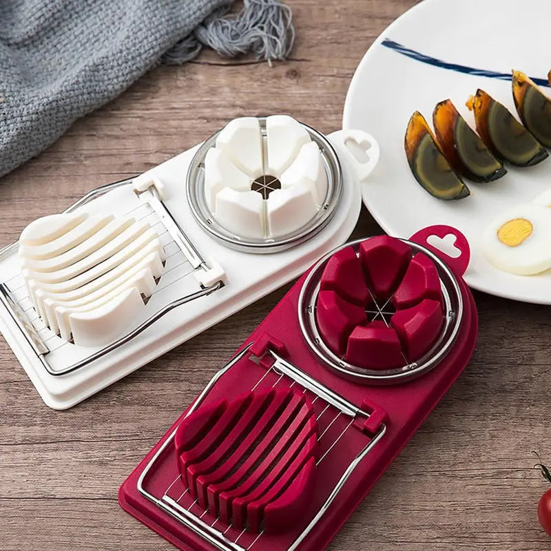 Avtoit | Manual Egg Slicer with Stainless Steel Blades and Sturdy Handle