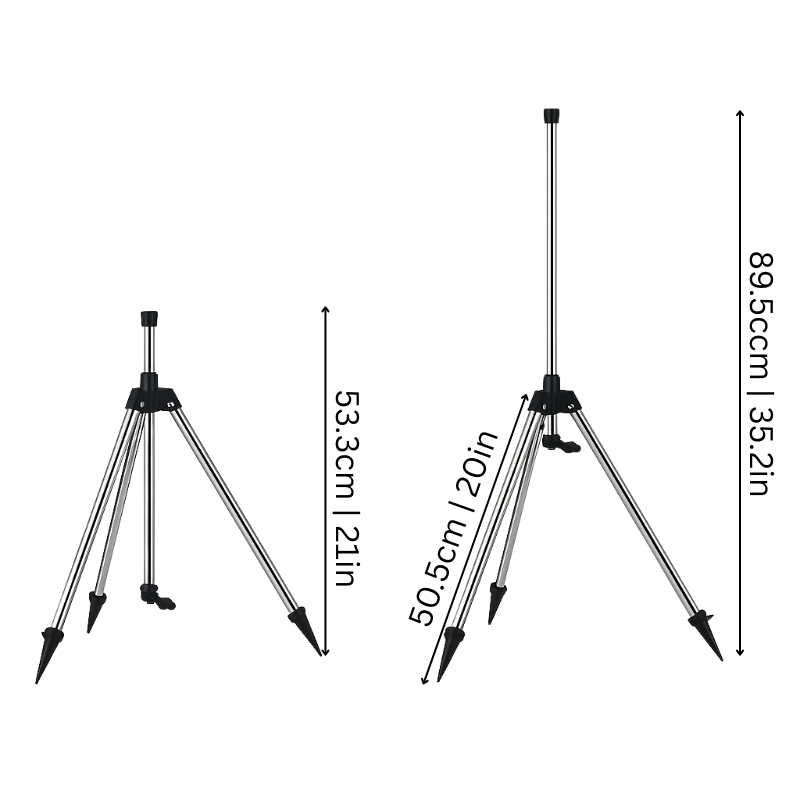Avtoit | High-Pressure Rotating Tripod Sprinkler | 360° Coverage, Adjustable Height & Quick Setup for Garden Care and Summer Fun