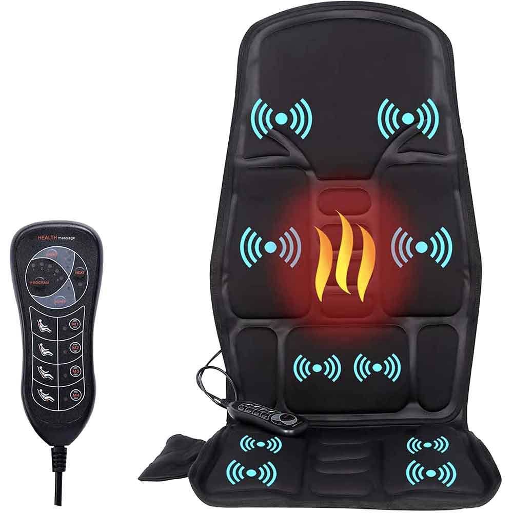 Avtoit | Fashion massage chair pad with heated neck pillow for car and home
