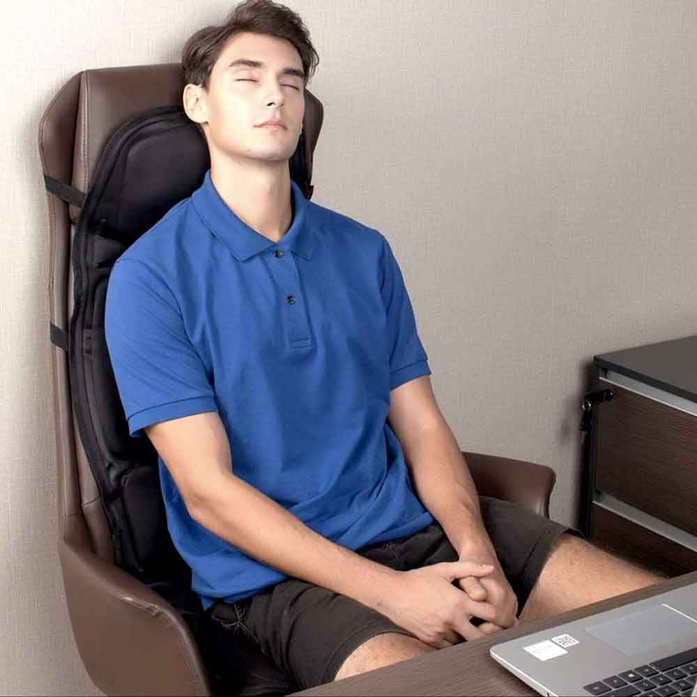Avtoit | 8-Mode Heated Massage Chair Pad for Back, Neck & Full-Body Relaxation – Perfect for Car & Home