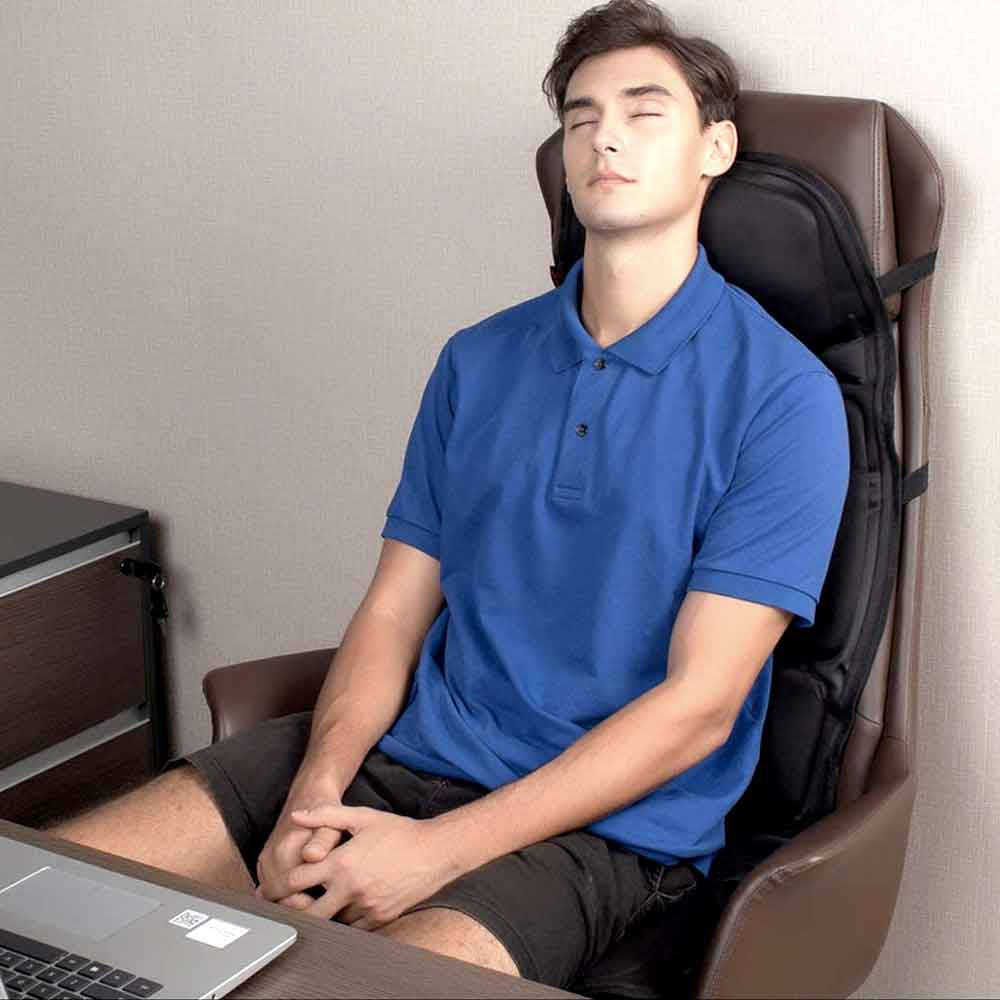 Avtoit | Fashion massage chair pad with heated neck pillow for car and home