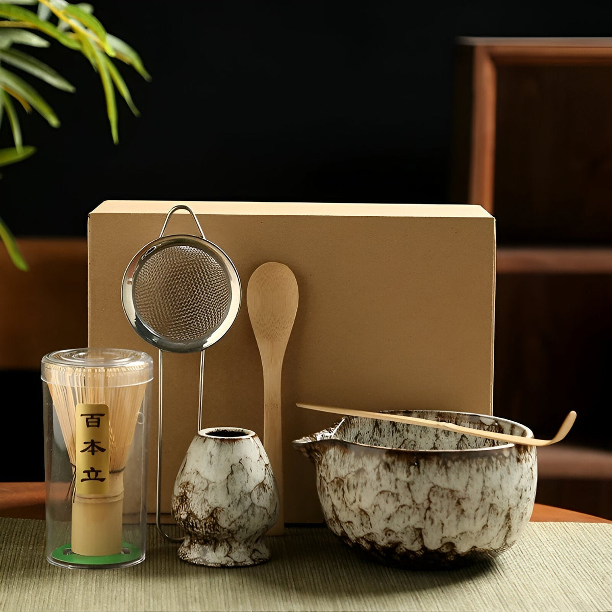 Avtoit | Matcha Tea Set | Japanese Tea Service 6-piece for Tea Preparation