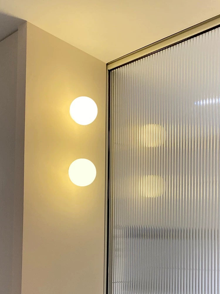 Avtoit | Frosted Glass Wall Lamp | Modern LED Wall Light Indoor