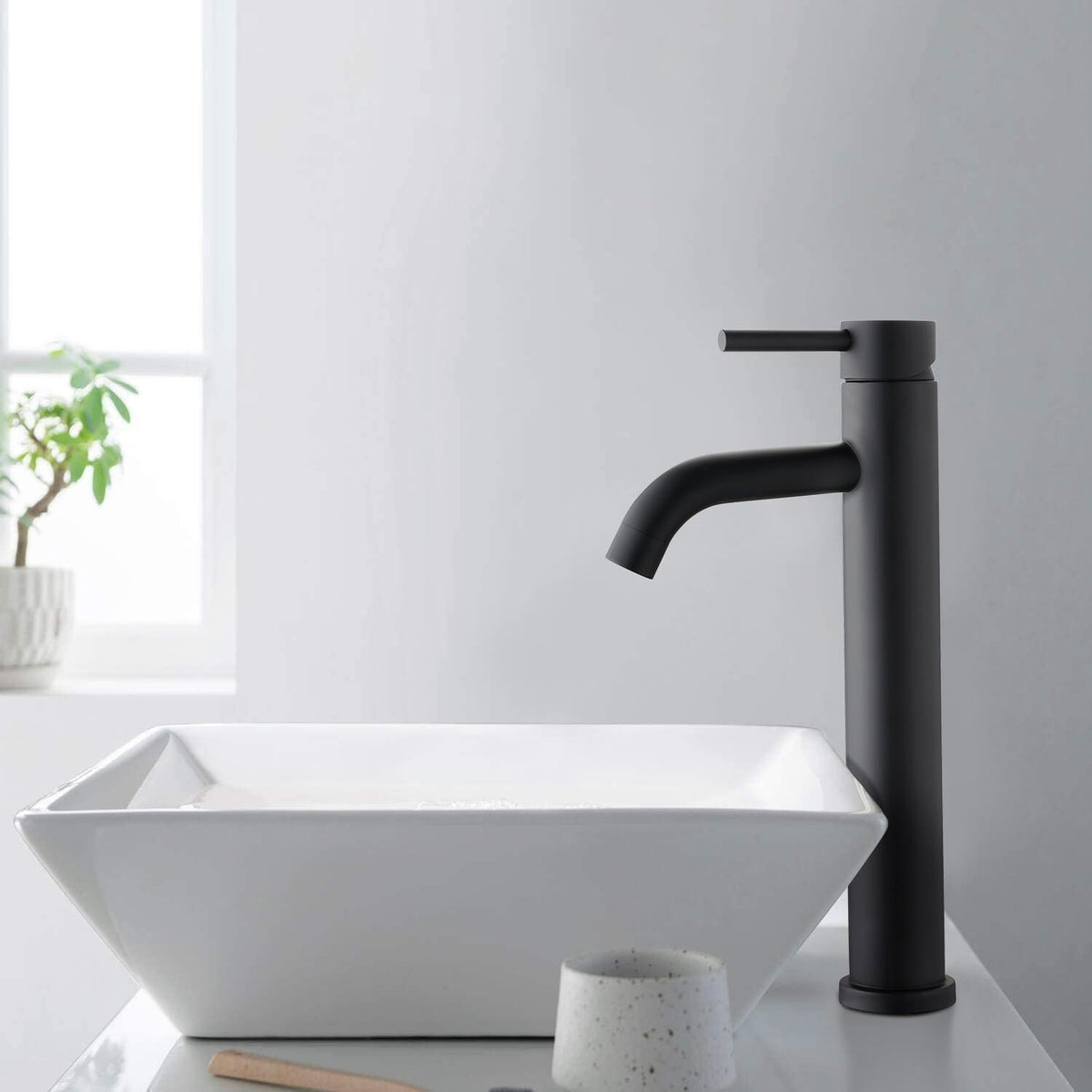 Avtoit | Matte Black Sink Faucet | Elegant Cold Water Faucet