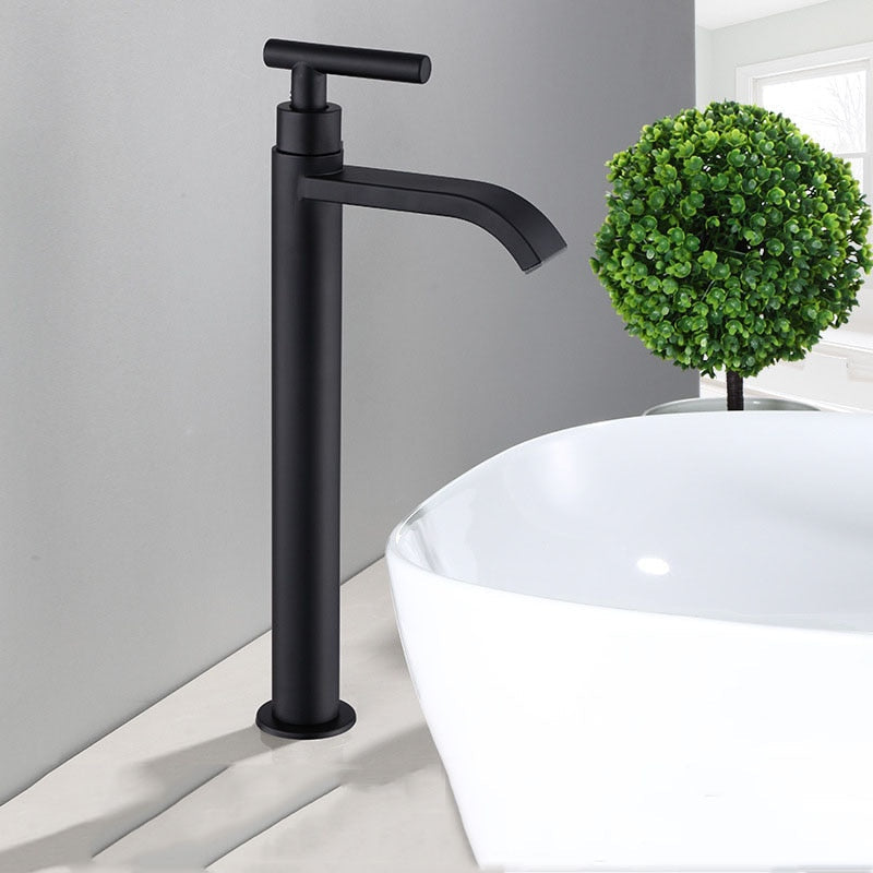 Avtoit | Matte Black Sink Faucet | Elegant Cold Water Faucet