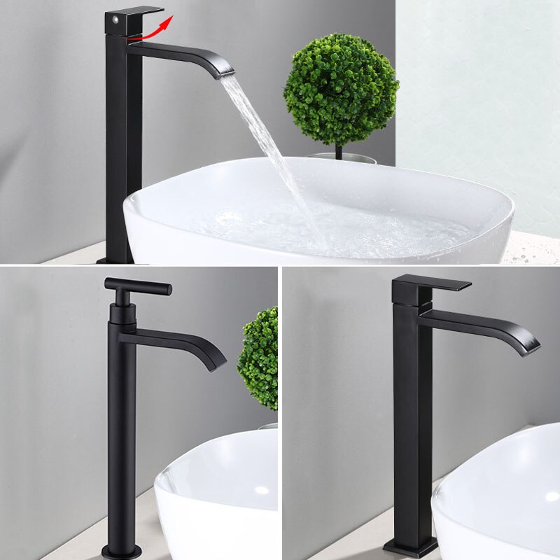 Avtoit | Matte Black Sink Faucet | Elegant Cold Water Faucet