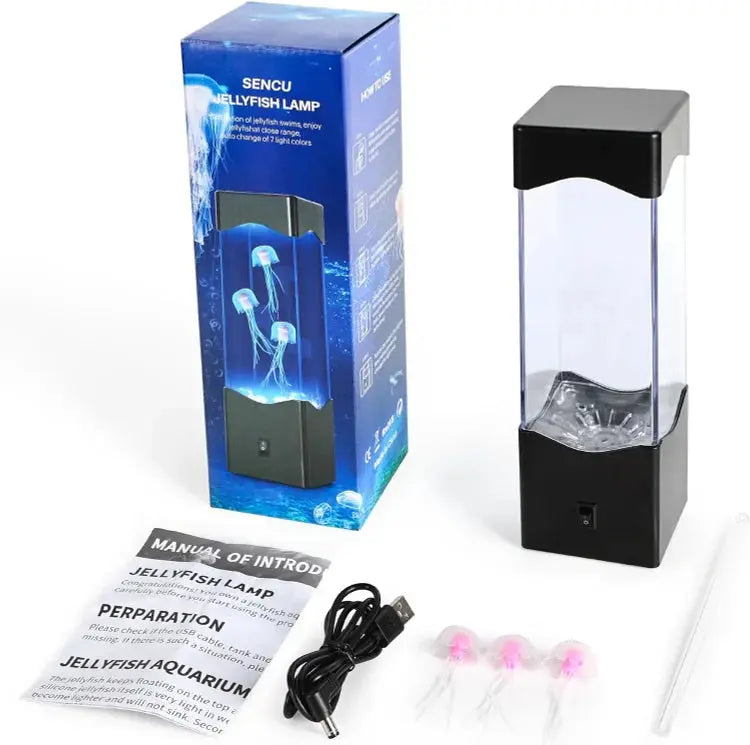 Avtoit | Multicolored Jellyfish Lamp – Soothing LED Mood Lighting