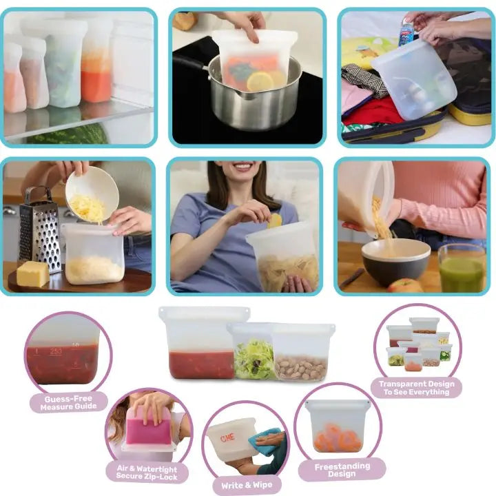 Avtoit | Reusable Silicone Storage Bags (3 Pieces)