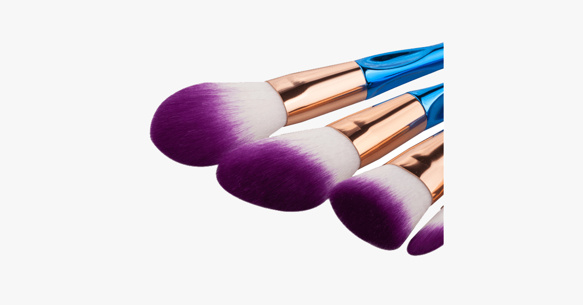Avtoit | 8-piece rainbow mermaid brush set – Get ready for any occasion with a flawless look