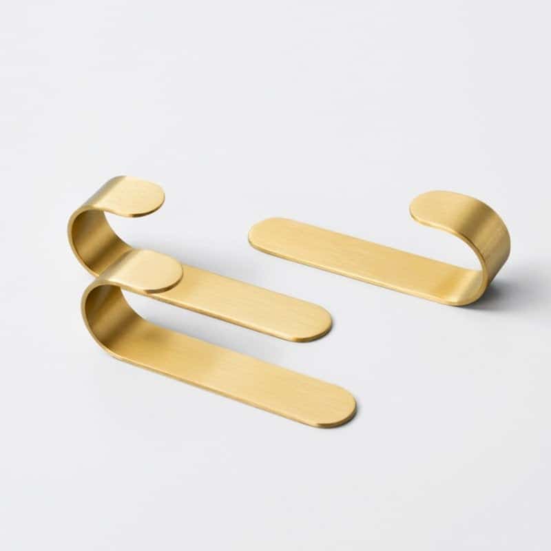 Avtoit | Brass Wall Hook Set | Rust-Resistant Coat Hooks Wardrobe